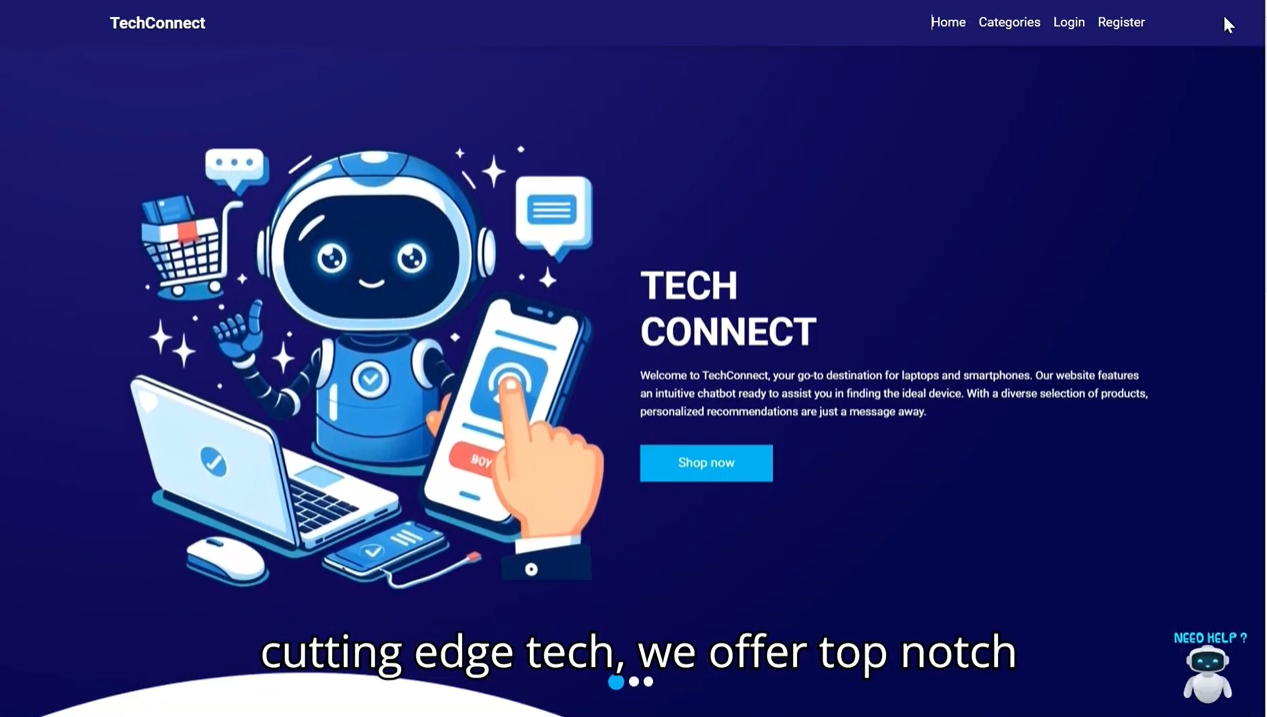 E-commerce with AI Chatbot