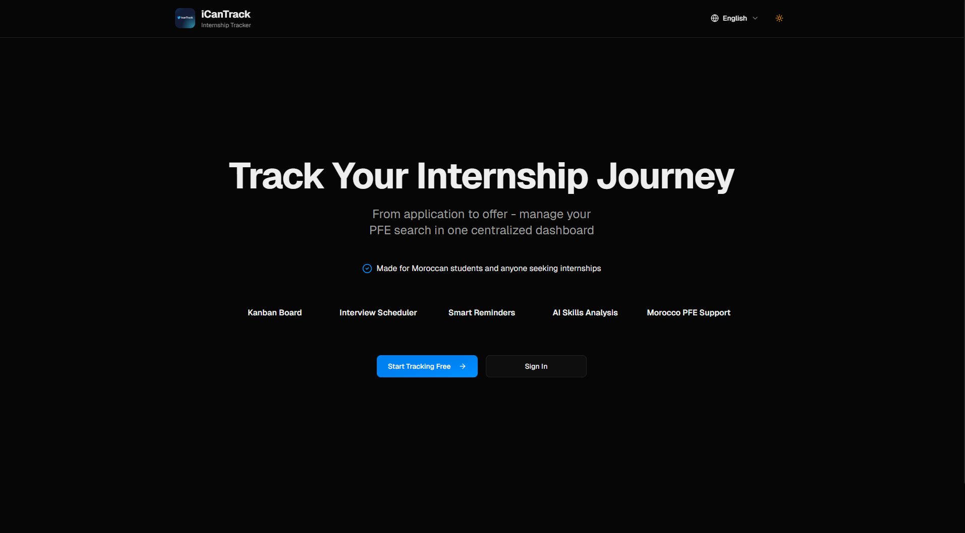 iCanTrack — Smart Internship Tracker